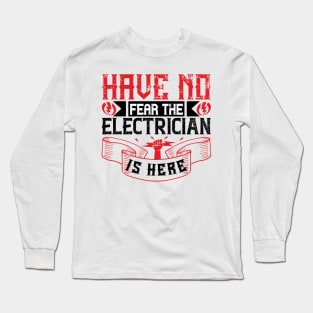 Electrician Superhero Long Sleeve T-Shirt